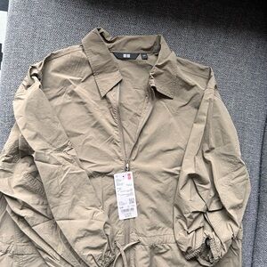 UNIQLO Khaki Zip-Front dress